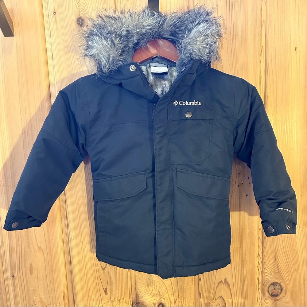 Columbia black jacket with Omni Heat size XXS 4/5